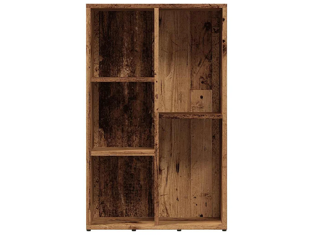 Estantería madera de ingeniería envejecida 50x25x80 cm