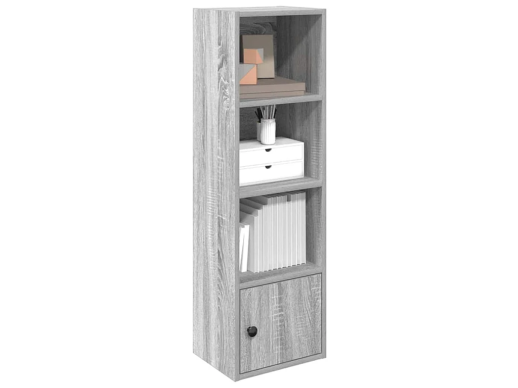 Bücherregal Grau Sonoma 31x24x102 cm Holzwerkstoff