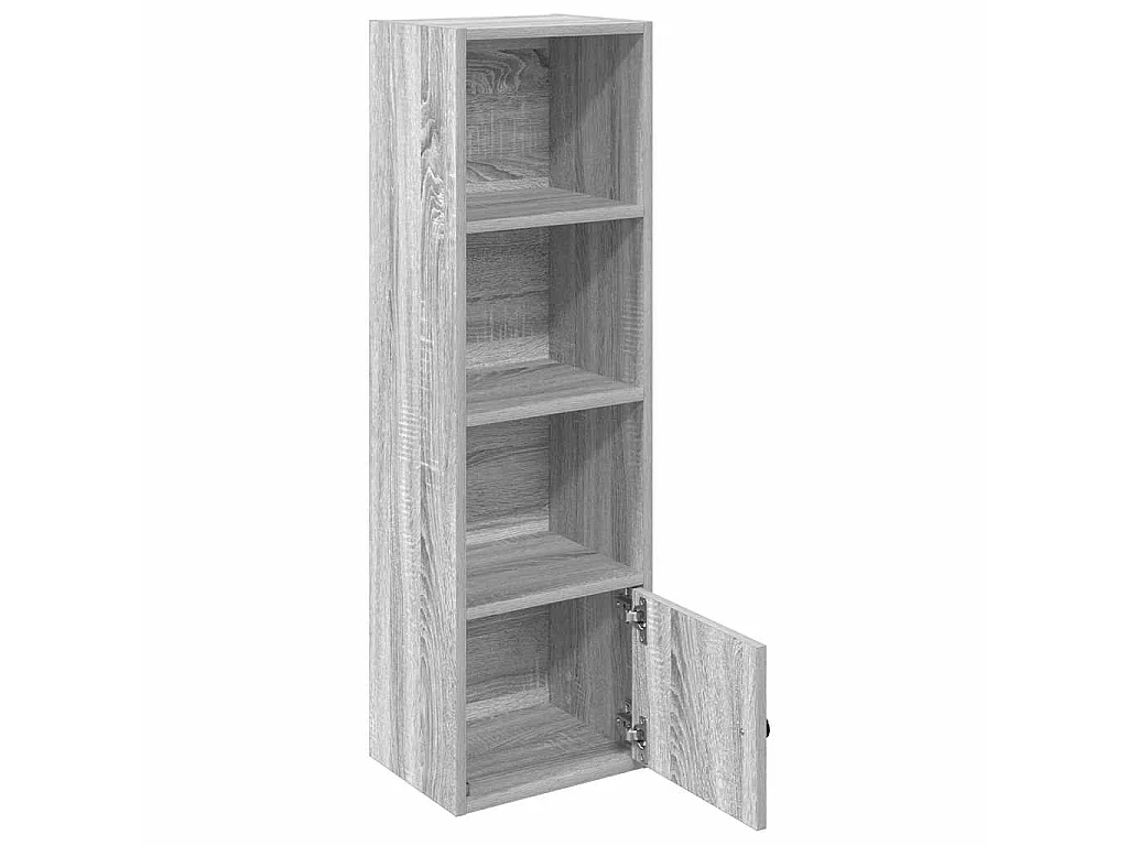 Bücherregal Grau Sonoma 31x24x102 cm Holzwerkstoff