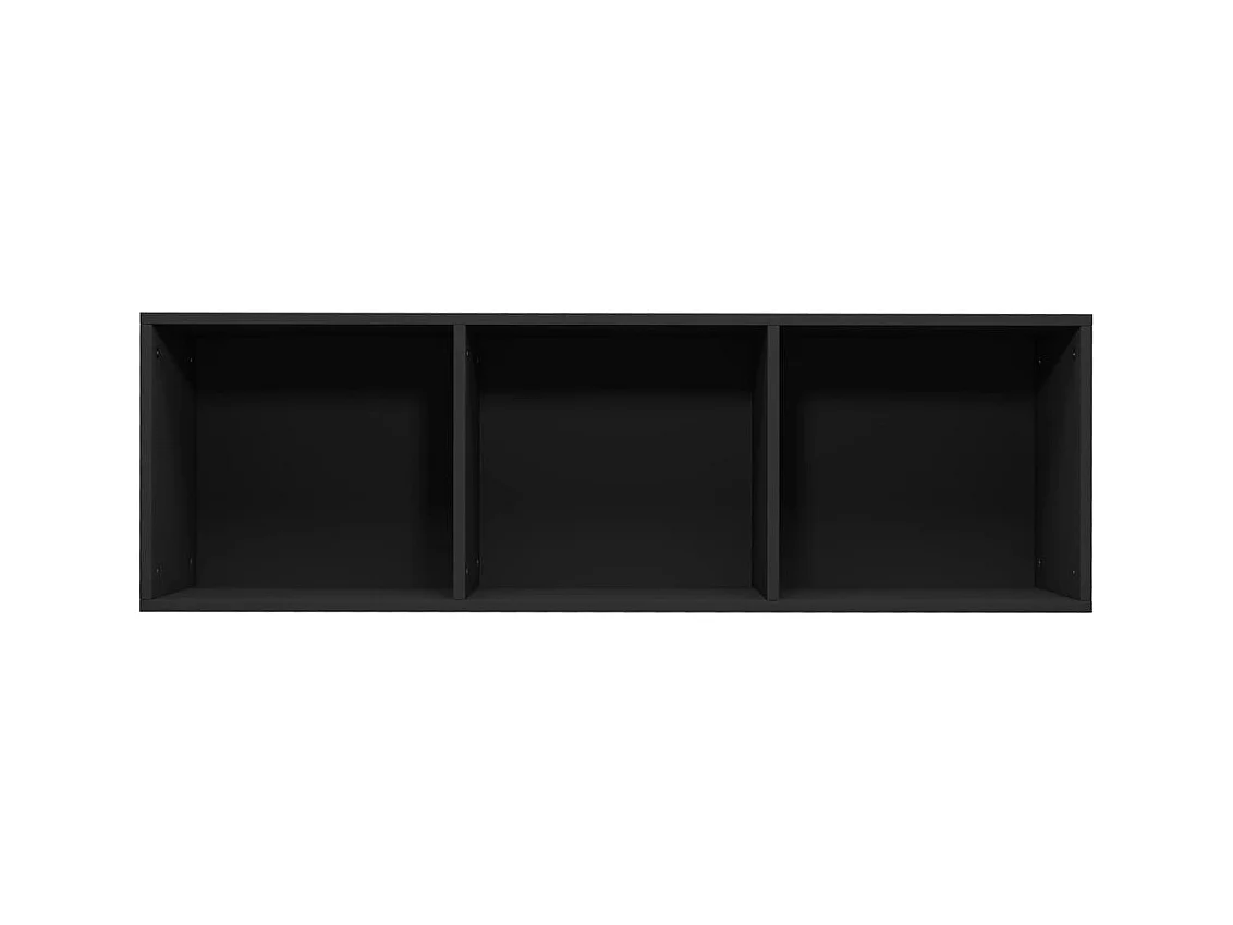 Bibliothèque/Meuble TV noir 36x30x114 cm bois d'ingénierie