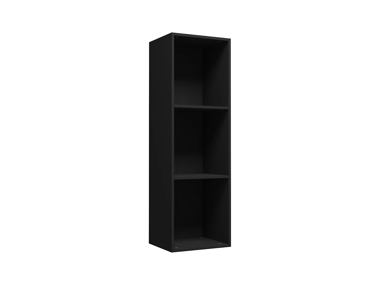 Bücherregal/TV-Schrank Schwarz 36x30x114 cm Holzwerkstoff