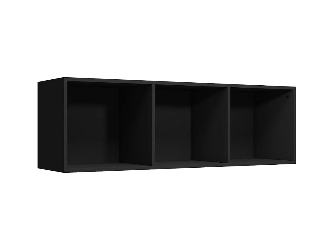 Bücherregal/TV-Schrank Schwarz 36x30x114 cm Holzwerkstoff