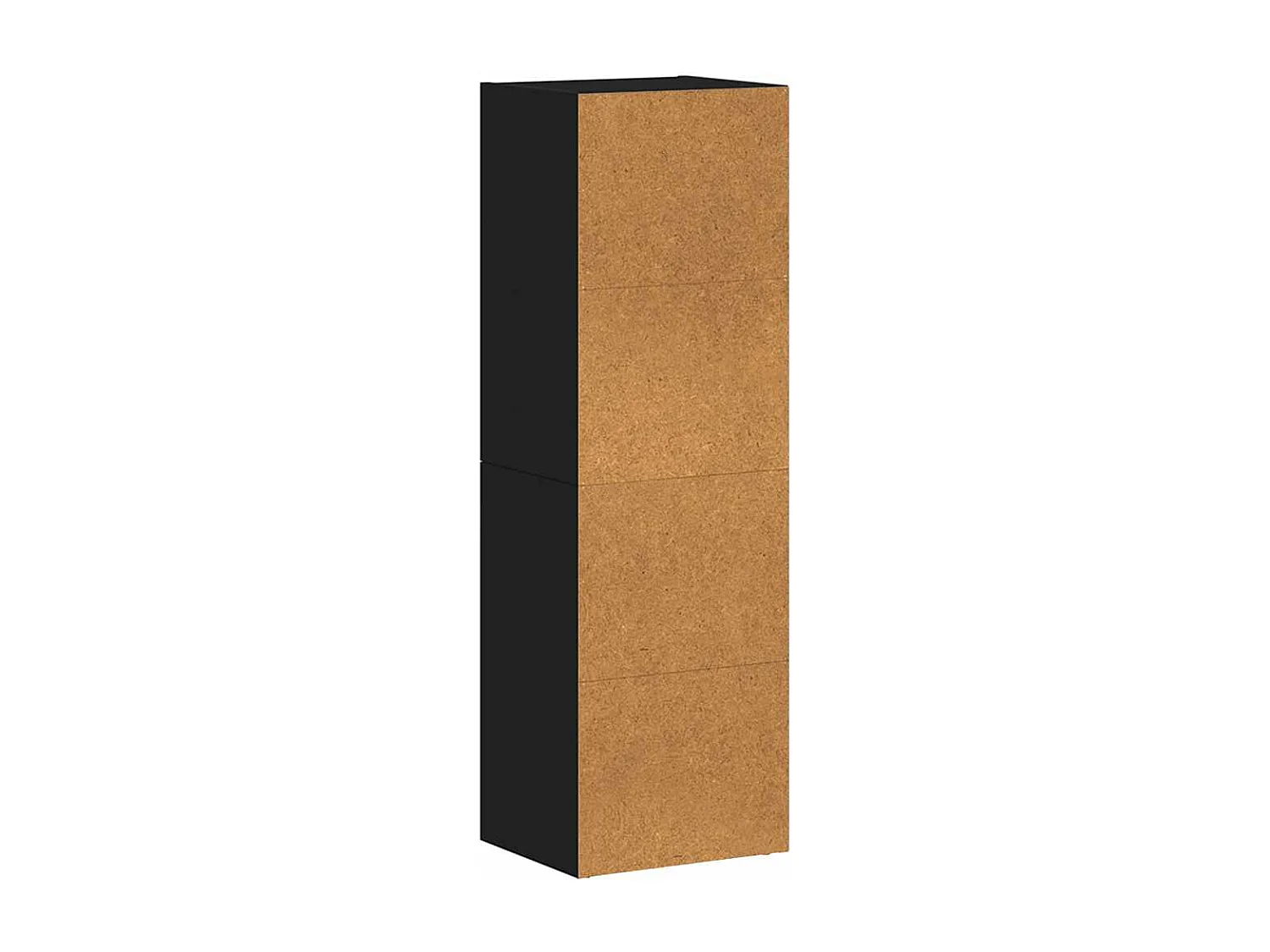 Bibliothèque/Meuble TV noir 36x30x114 cm bois d'ingénierie