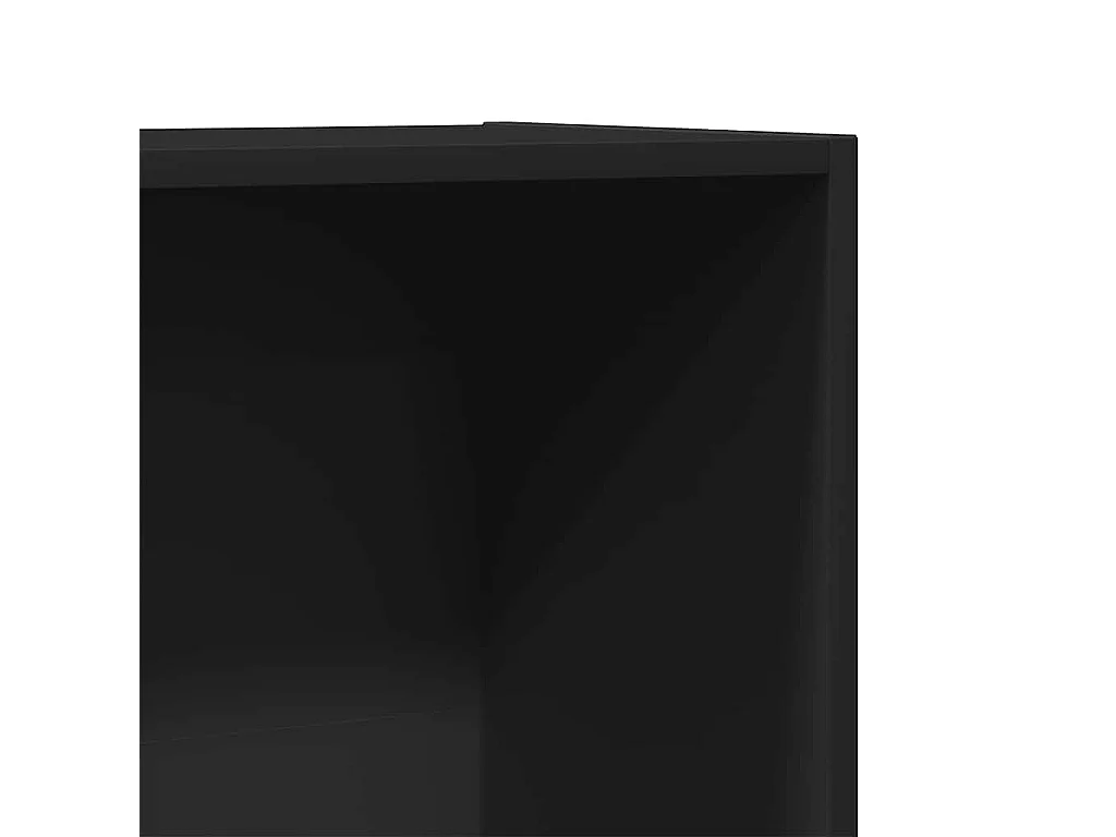 Boekenkast/tv-meubel 36x30x114 cm bewerkt hout zwart