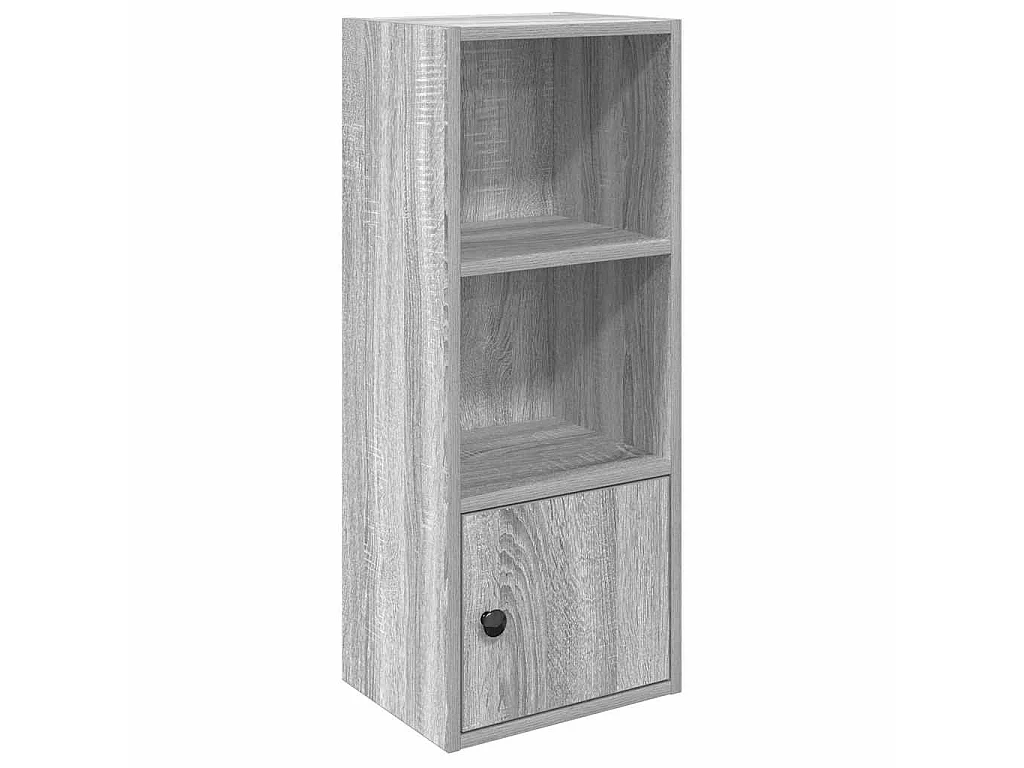 Boekenkast 31x24x77 cm bewerkt hout grijs sonoma eikenkleurig