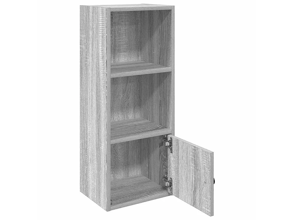 Boekenkast 31x24x77 cm bewerkt hout grijs sonoma eikenkleurig