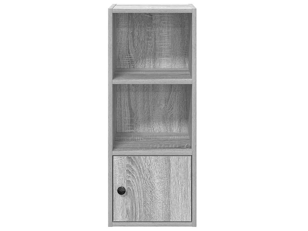 Boekenkast 31x24x77 cm bewerkt hout grijs sonoma eikenkleurig
