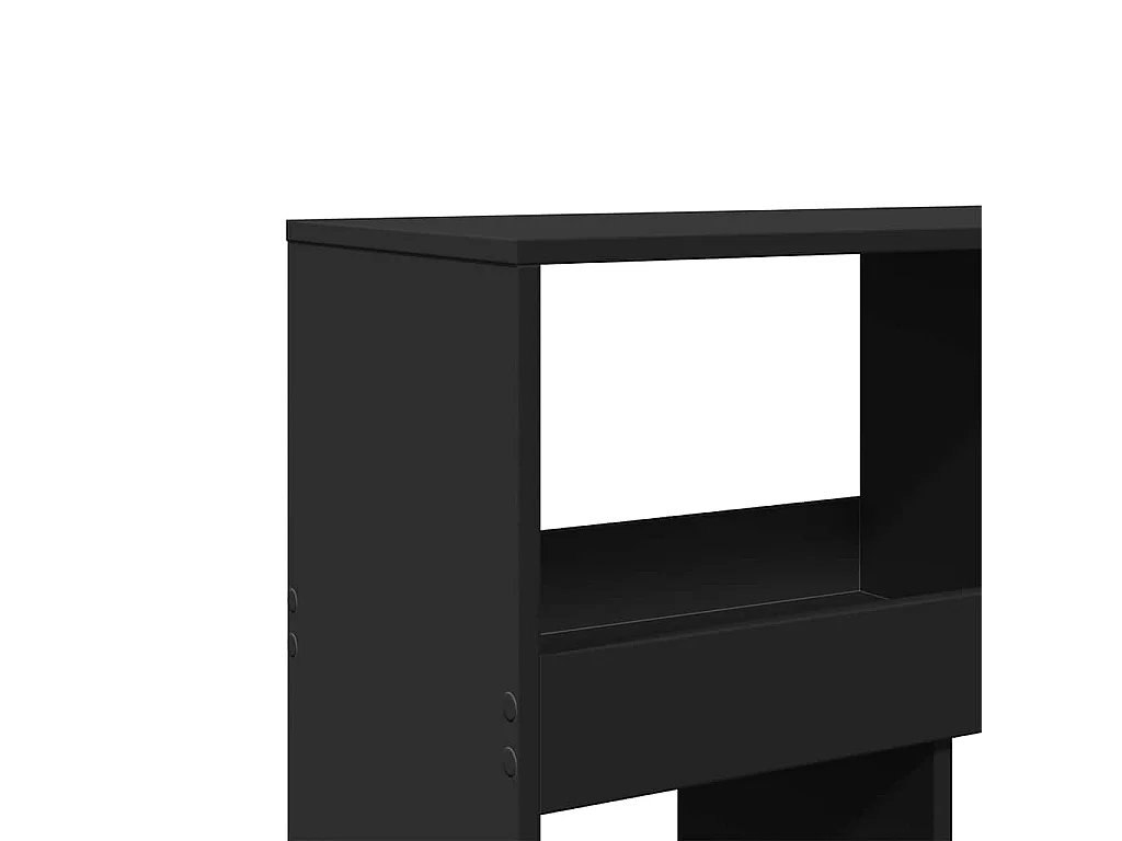 Bibliothèque noir 100x33x187,5 cm bois d'ingénierie