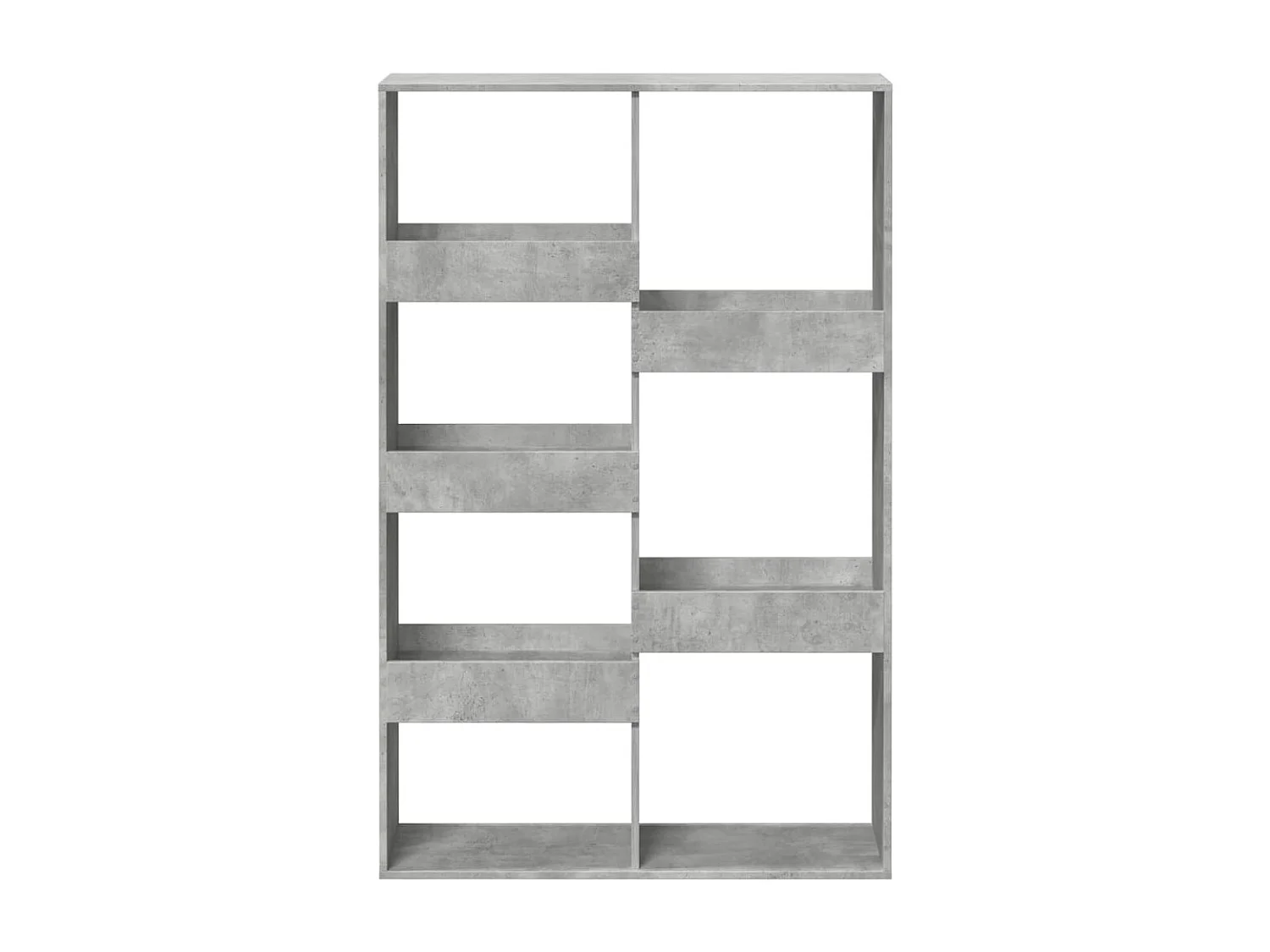 Boekenkast 100x33x155,5 cm bewerkt hout betongrijs