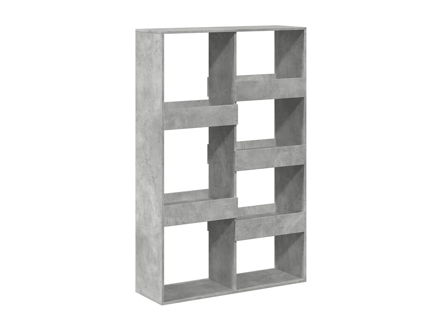 Boekenkast 100x33x155,5 cm bewerkt hout betongrijs