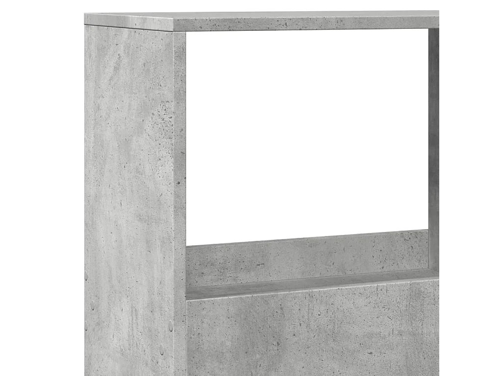 Boekenkast 100x33x155,5 cm bewerkt hout betongrijs