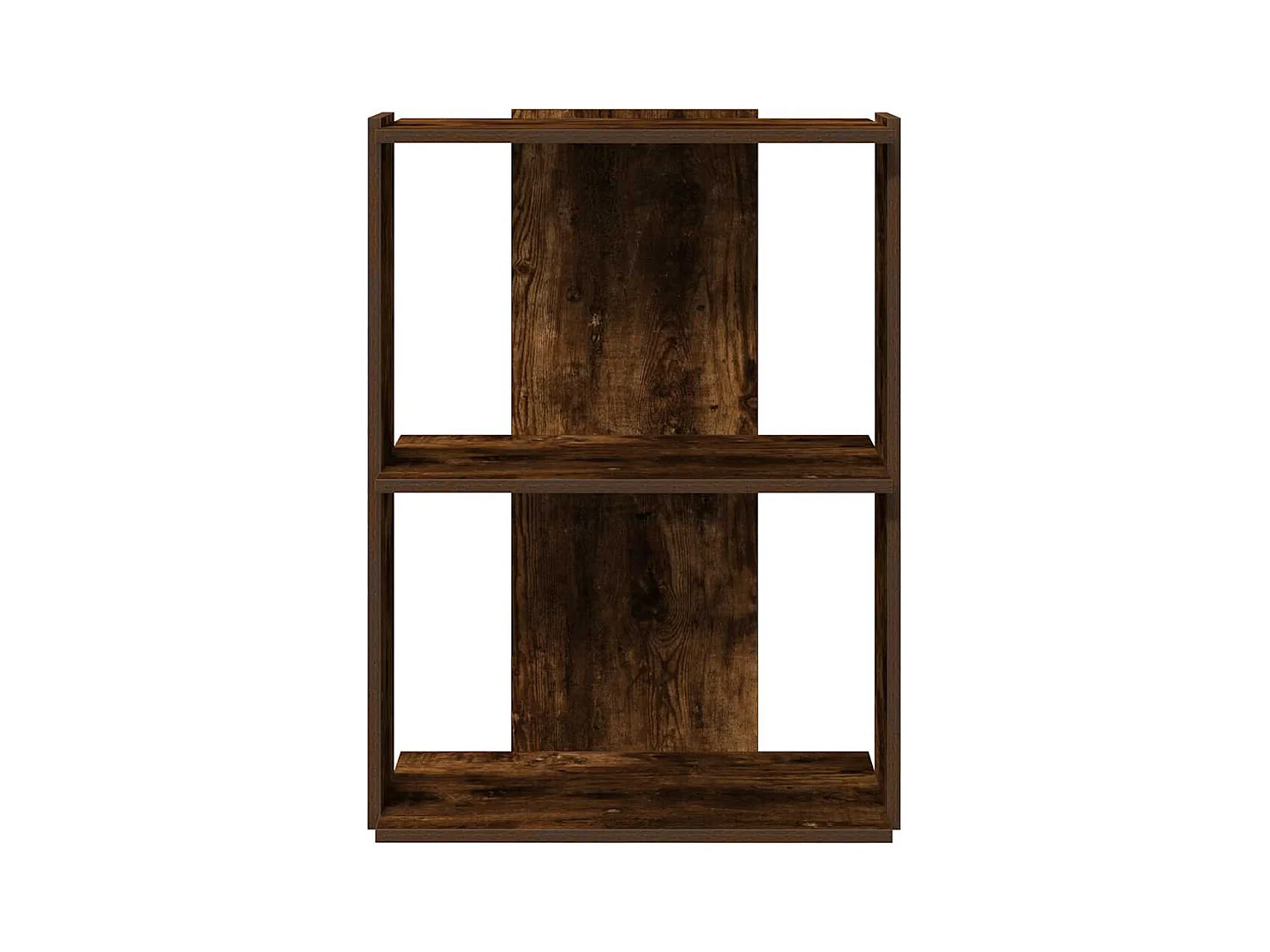 Bücherregal 3 Böden Räuchereiche 60x30x80 cm Holzwerkstoff