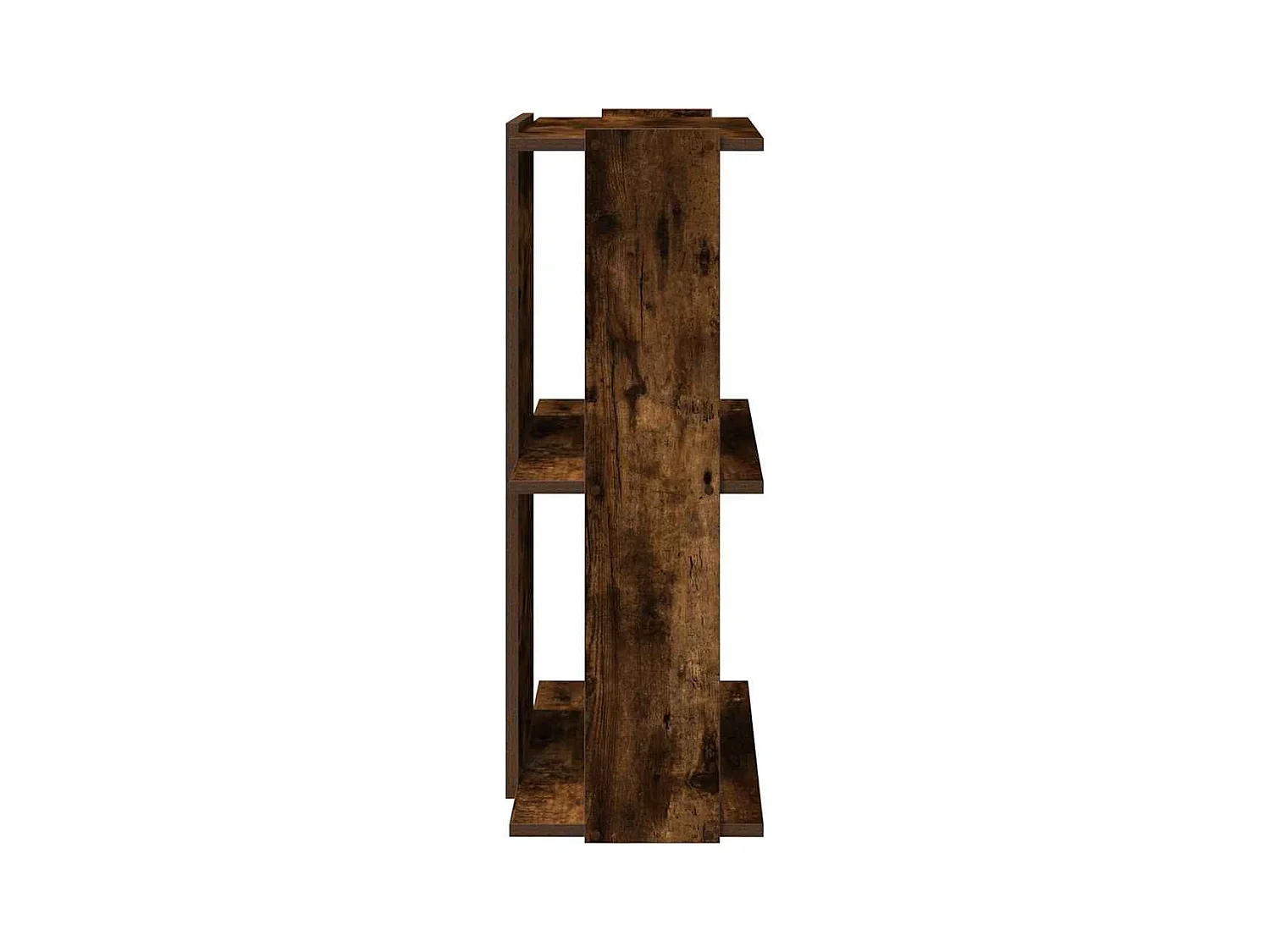 Bücherregal 3 Böden Räuchereiche 60x30x80 cm Holzwerkstoff