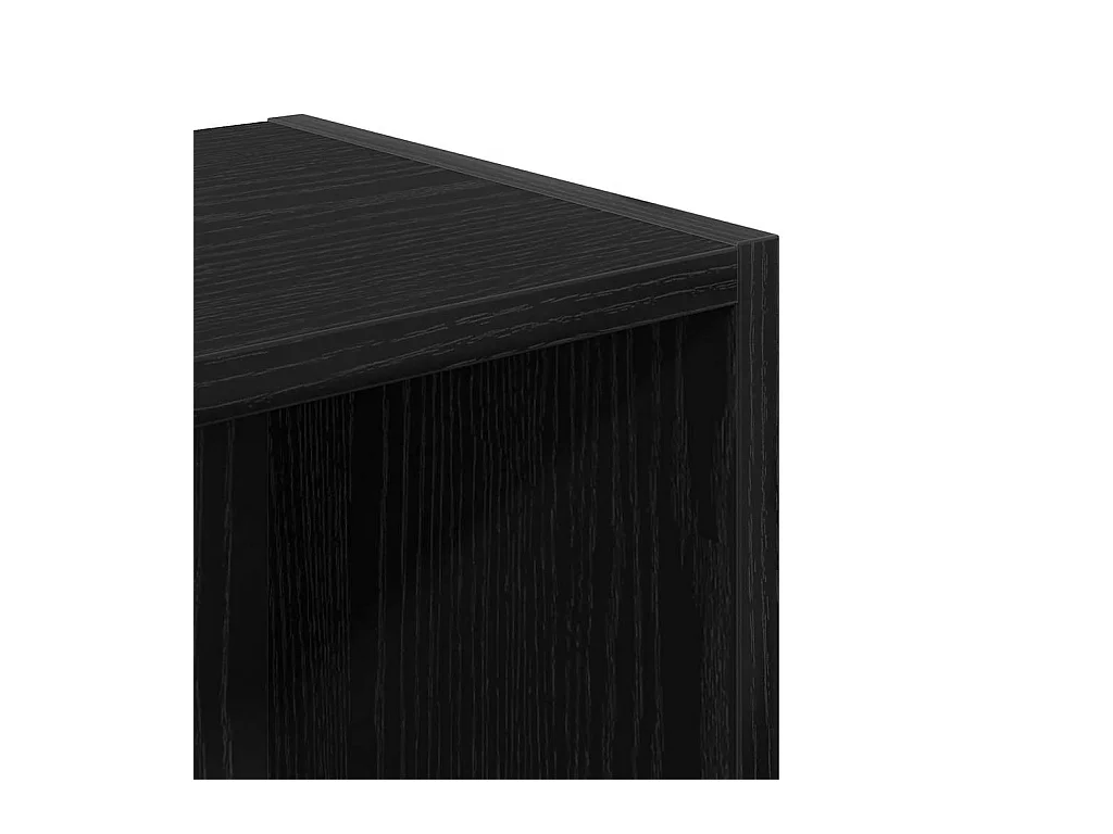 Bibliothèque chêne noir 31x24x77 cm bois d'ingénierie