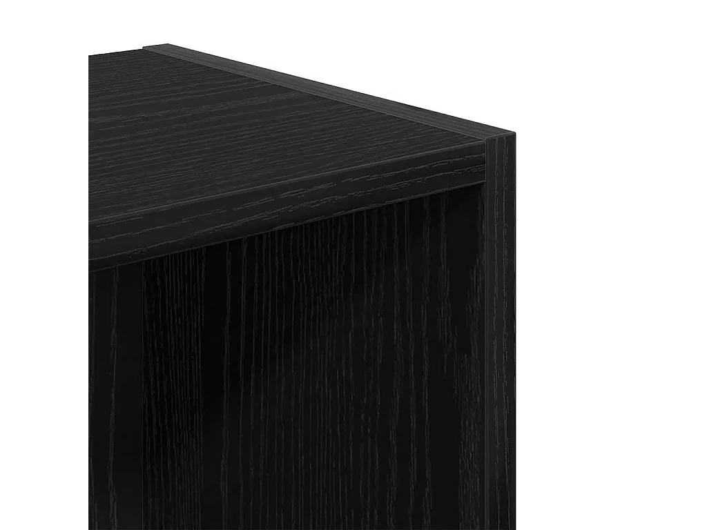 Bibliothèque chêne noir 31x24x77 cm bois d'ingénierie