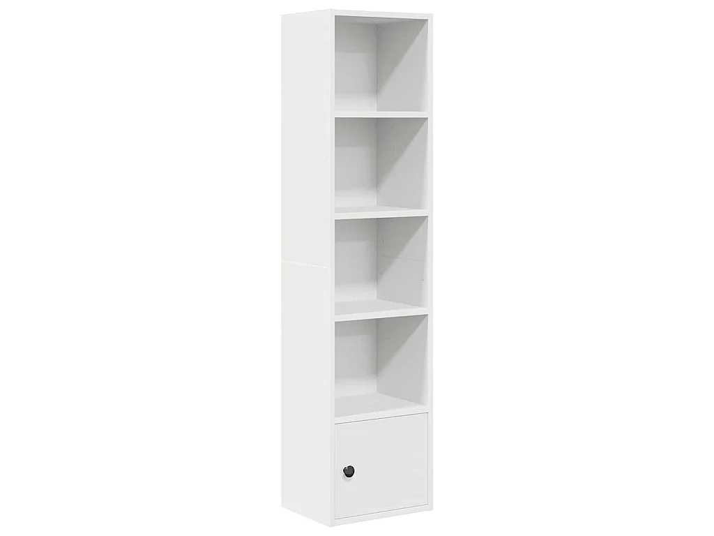 Libreria Bianca 31x24x127 cm in Legno Multistrato