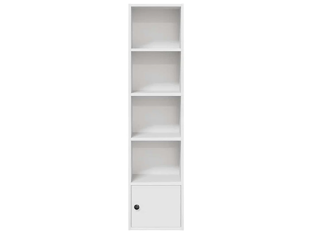 Libreria Bianca 31x24x127 cm in Legno Multistrato