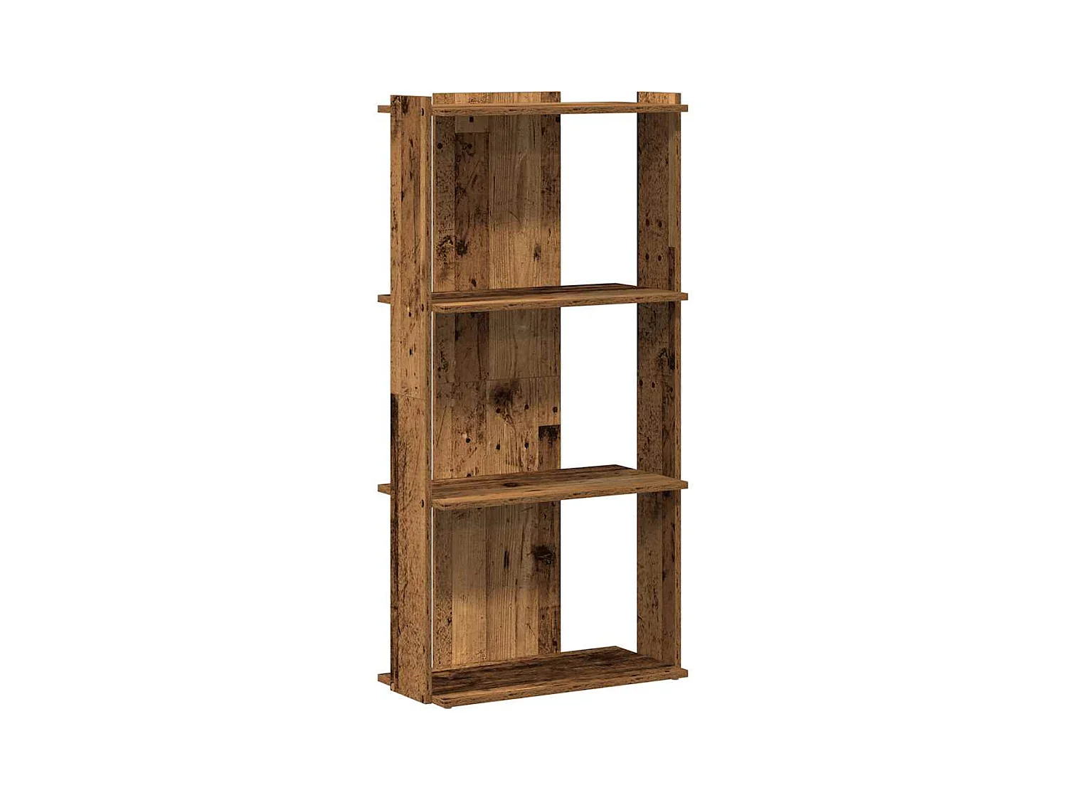 Bücherregal 3 Böden Altholz-Optik 60x30x120 cm Holzwerkstoff