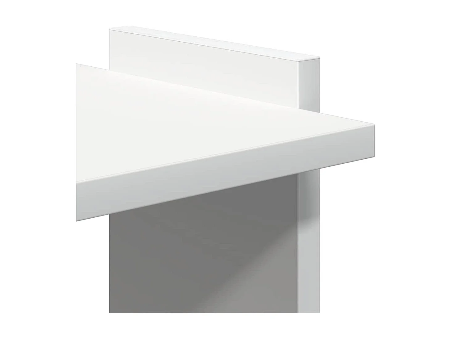 Bibliothèque à 3 niveaux blanc 60x30x120 cm bois d'ingénierie