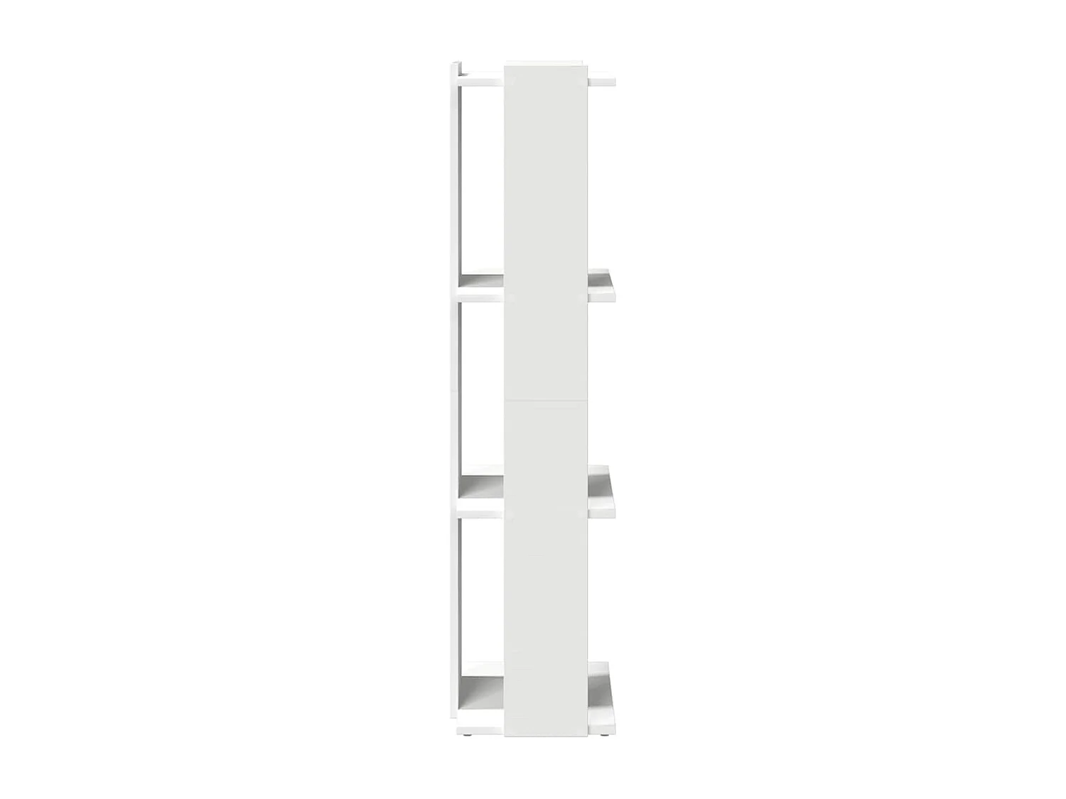 Bibliothèque à 3 niveaux blanc 60x30x120 cm bois d'ingénierie