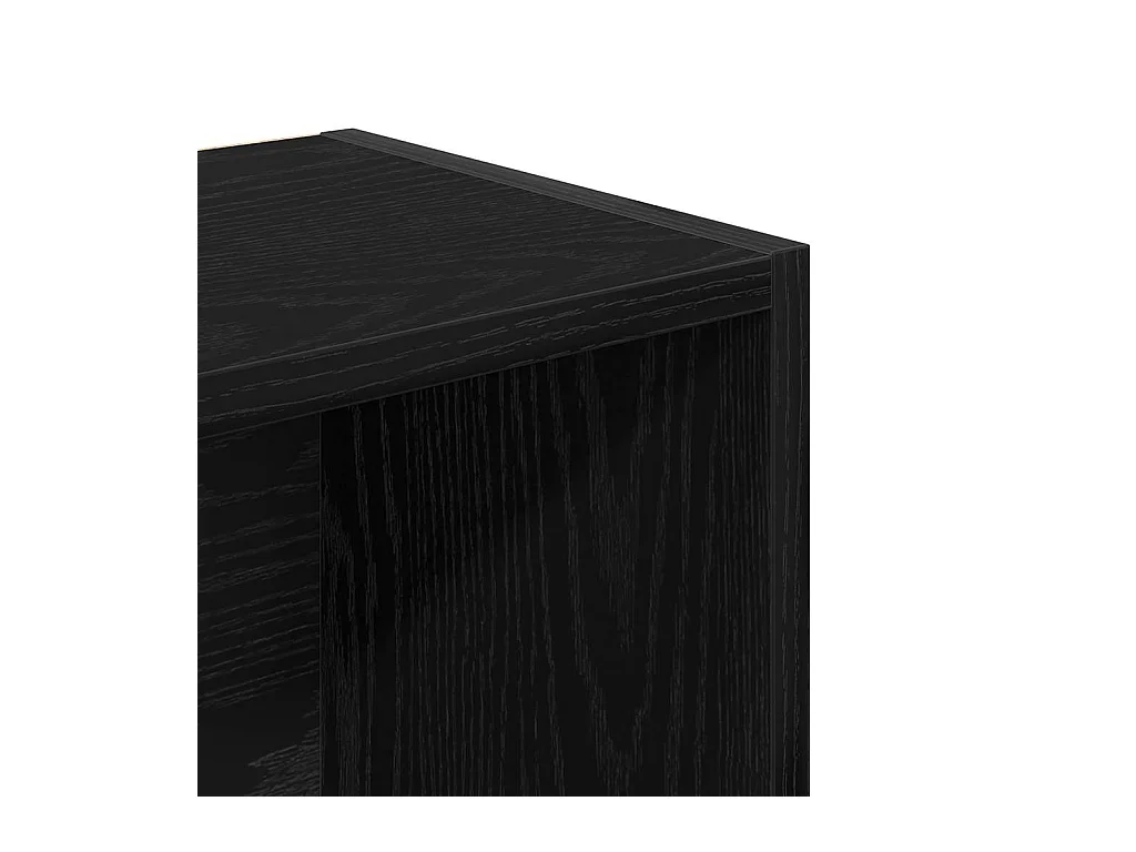 Bücherregal Schwarz Eichen-Optik 31x24x102 cm Holzwerkstoff