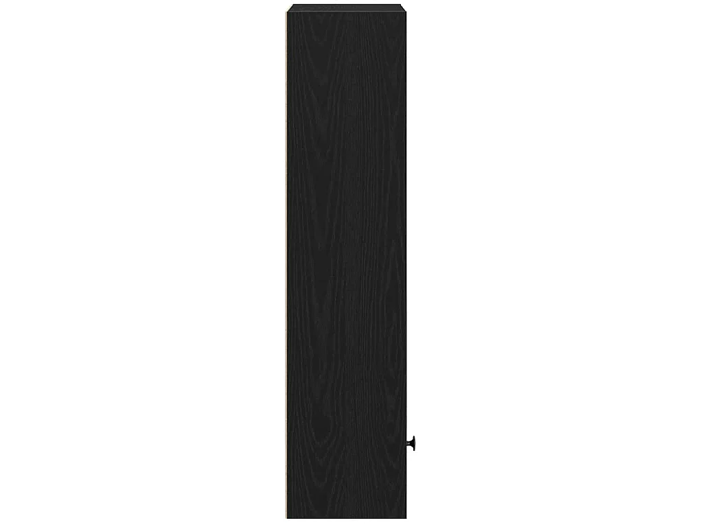 Bücherregal Schwarz Eichen-Optik 31x24x102 cm Holzwerkstoff