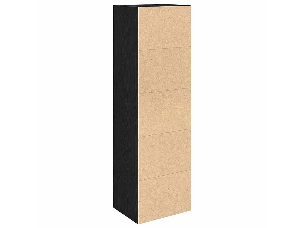 Bücherregal Schwarz Eichen-Optik 31x24x102 cm Holzwerkstoff
