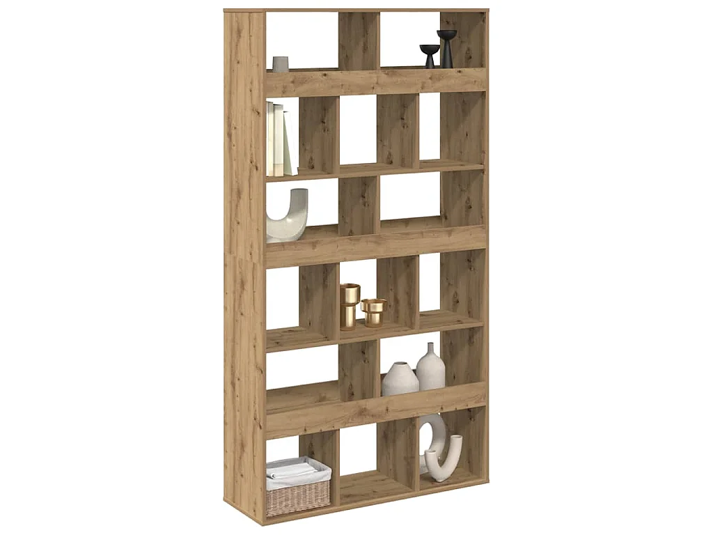 Libreria Rovere Artigianale 100x33x187,5cm in Legno Multistrato