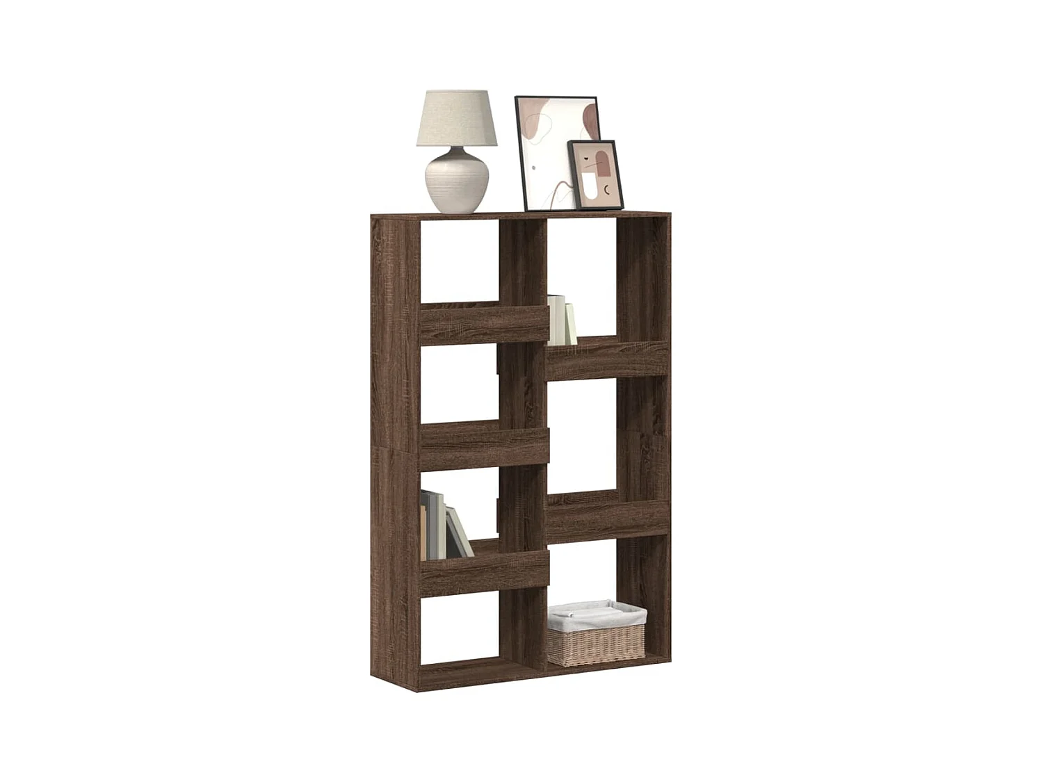 Libreria Rovere Marrone 100x33x155,5 cm in Legno Multistrato