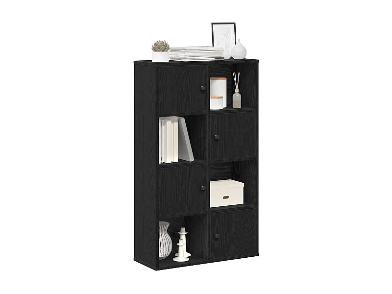 Bibliothèque chêne noir 60x24x101,5 cm bois d'ingénierie