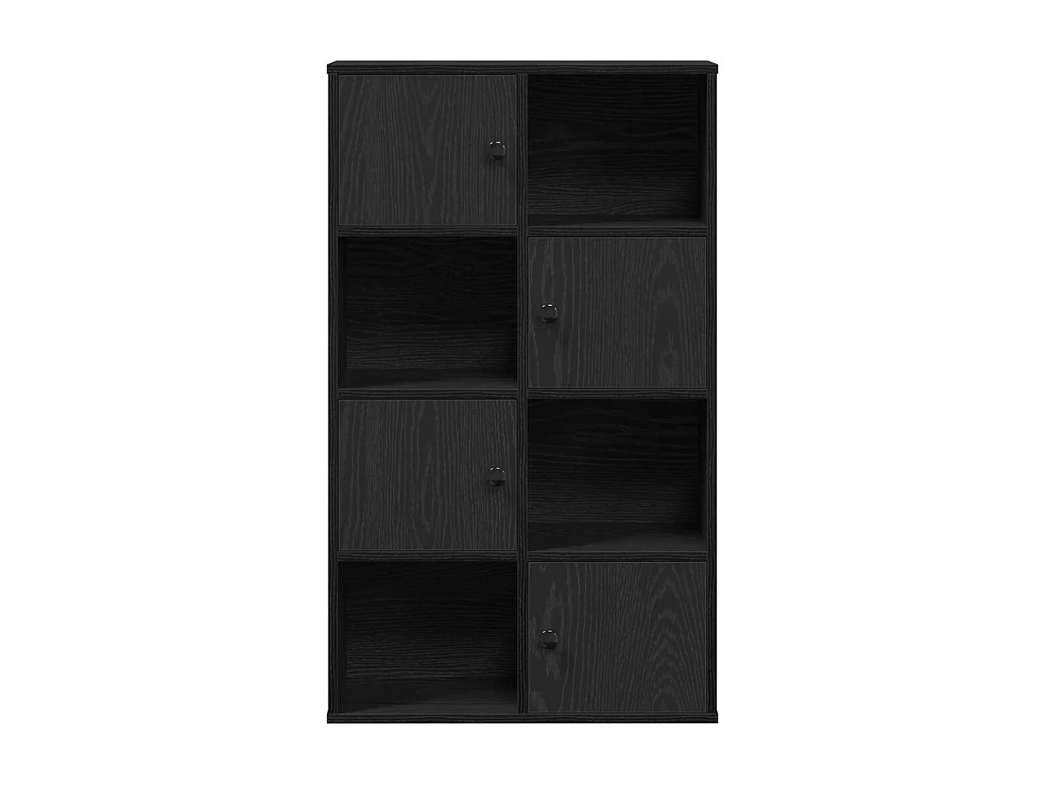Bibliothèque chêne noir 60x24x101,5 cm bois d'ingénierie
