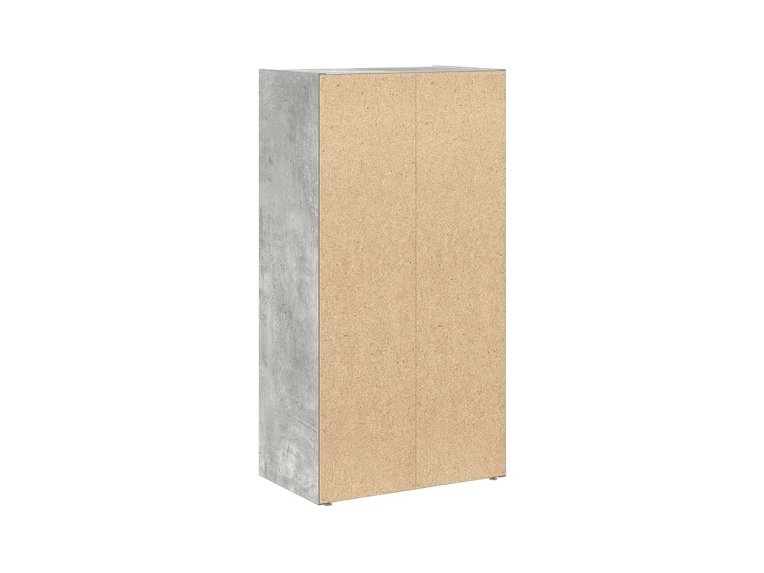 Bibliothèque gris béton 40x24x77 cm bois d'ingénierie
