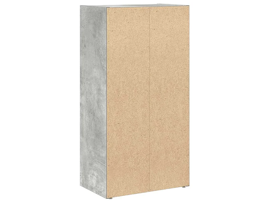 Libreria Grigio Cemento 40x24x77 cm in Legno Multistrato
