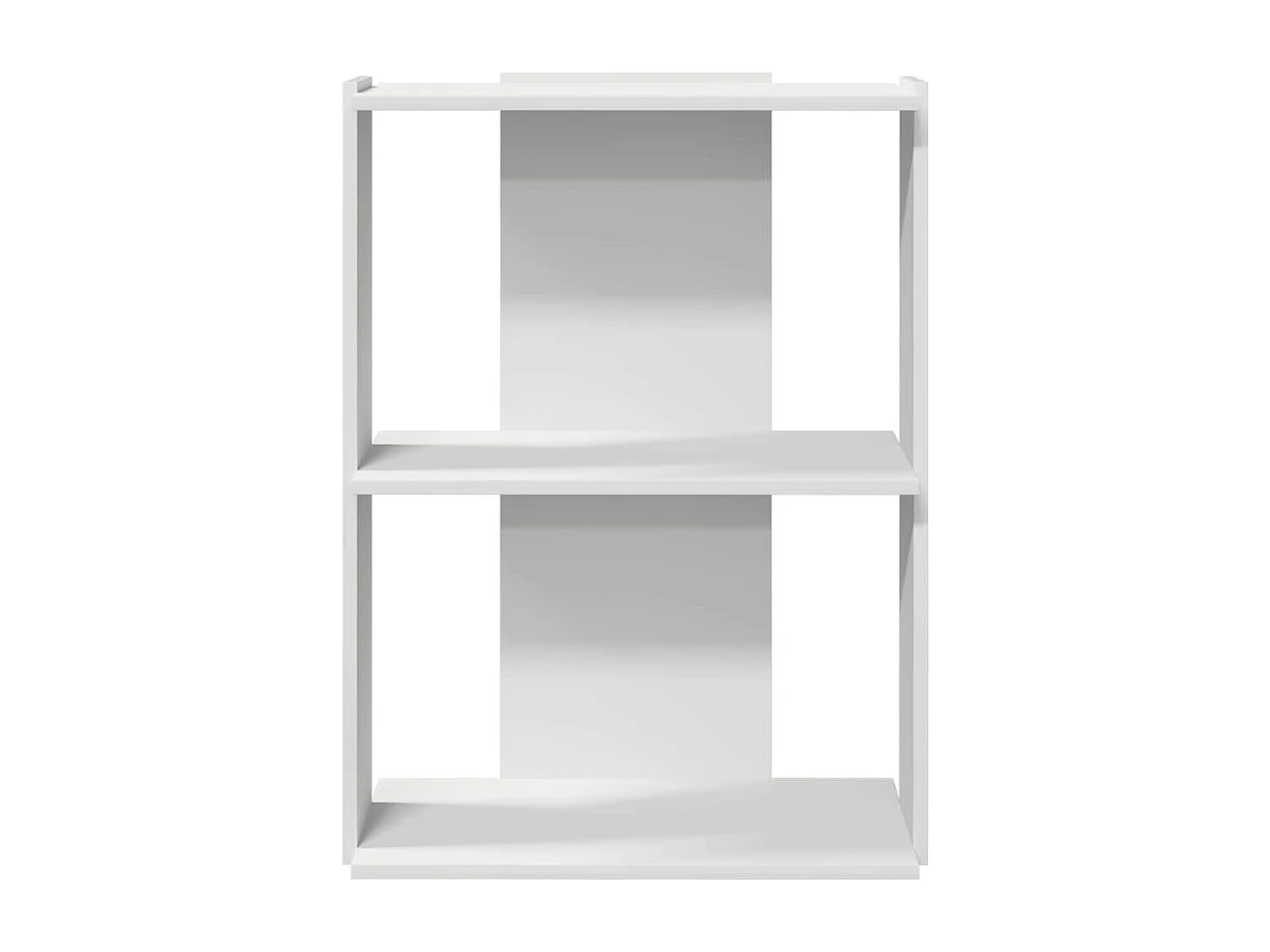 Bibliothèque à 3 niveaux blanc 60x30x80 cm bois d'ingénierie