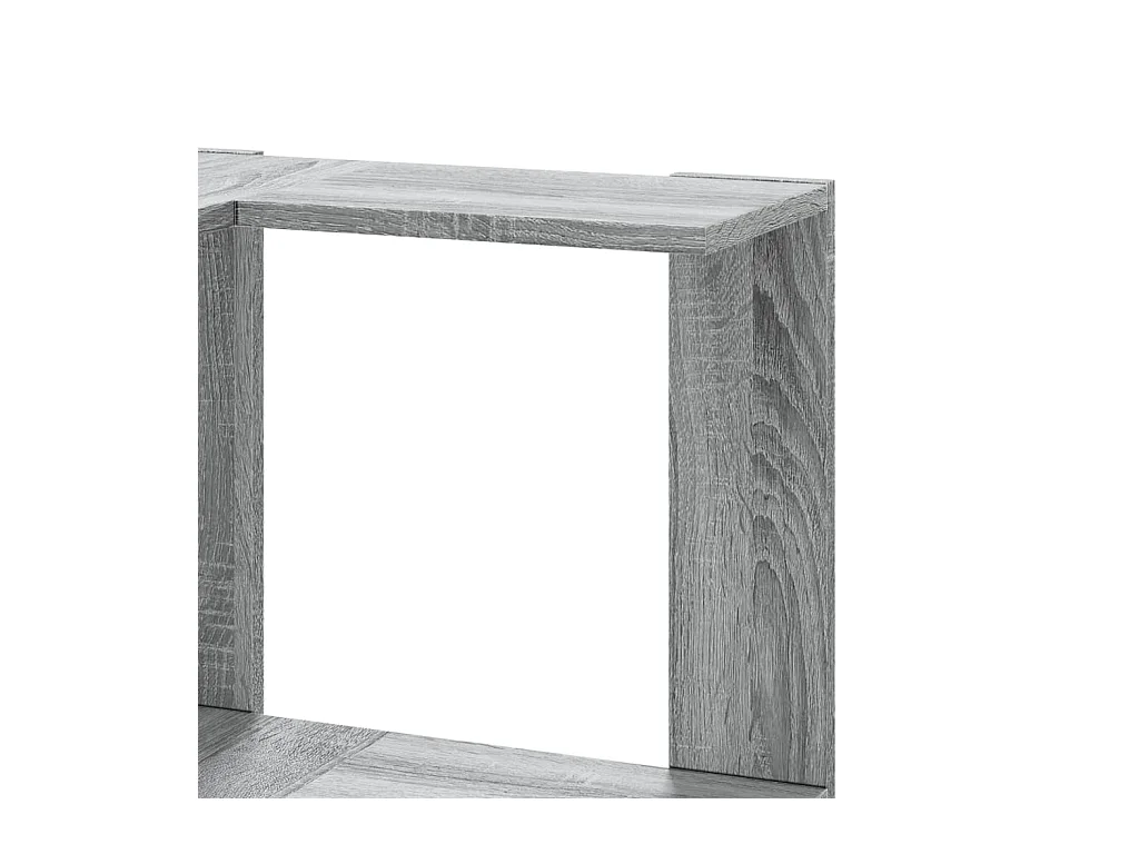 Bücherregal 5 Böden Grau Sonoma 50x50x179 cm Holzwerkstoff