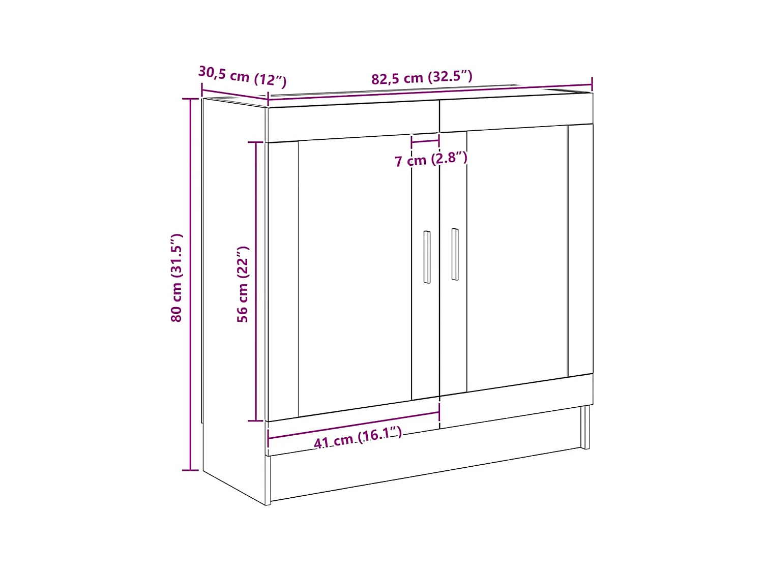 Bücherschrank Artisan-Eiche 82,5x30,5x80 cm Holzwerkstoff