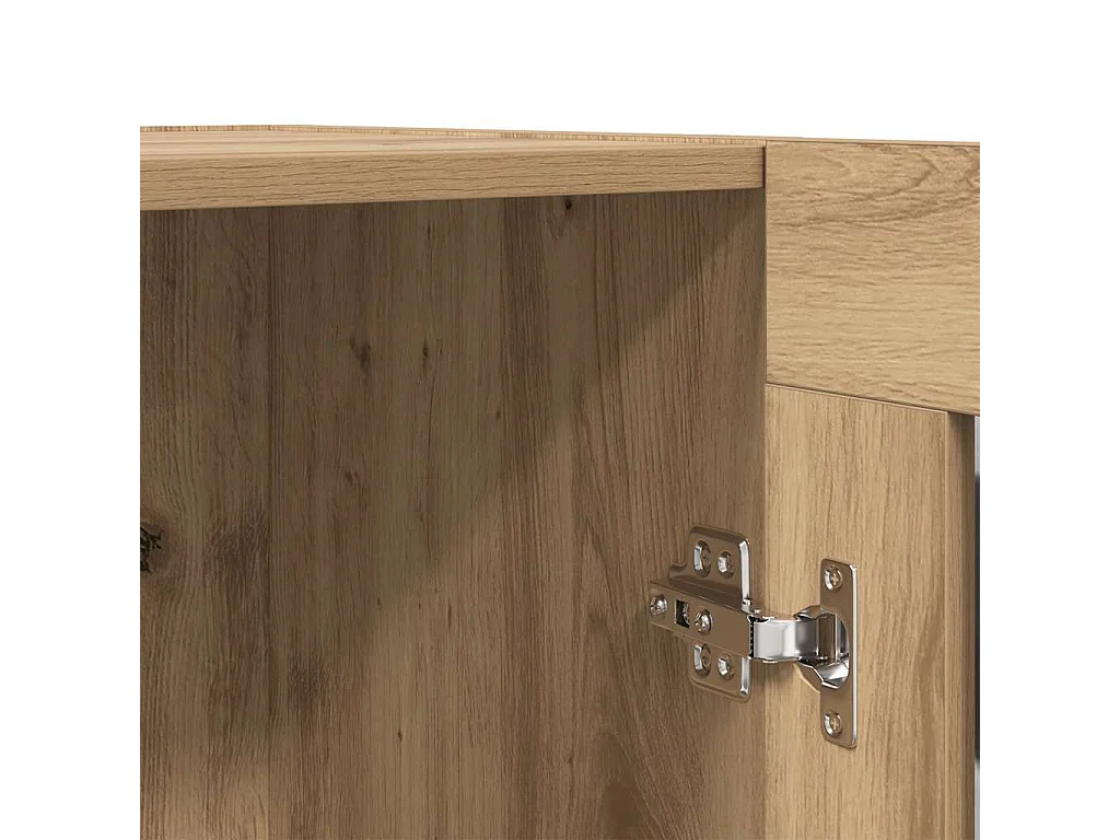 Bibliothèque chêne artisanal 82,5x30,5x80 cm bois d'ingénierie