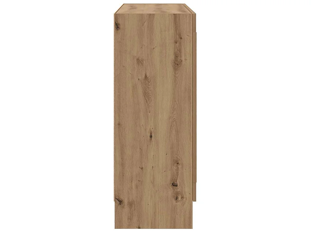 Armario libros madera ingeniería roble artisan 82,5x30,5x80 cm