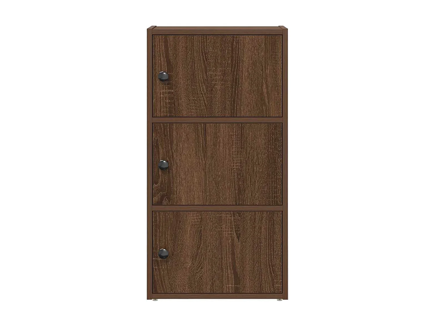 Bibliothèque chêne marron 40x24x77 cm bois d'ingénierie