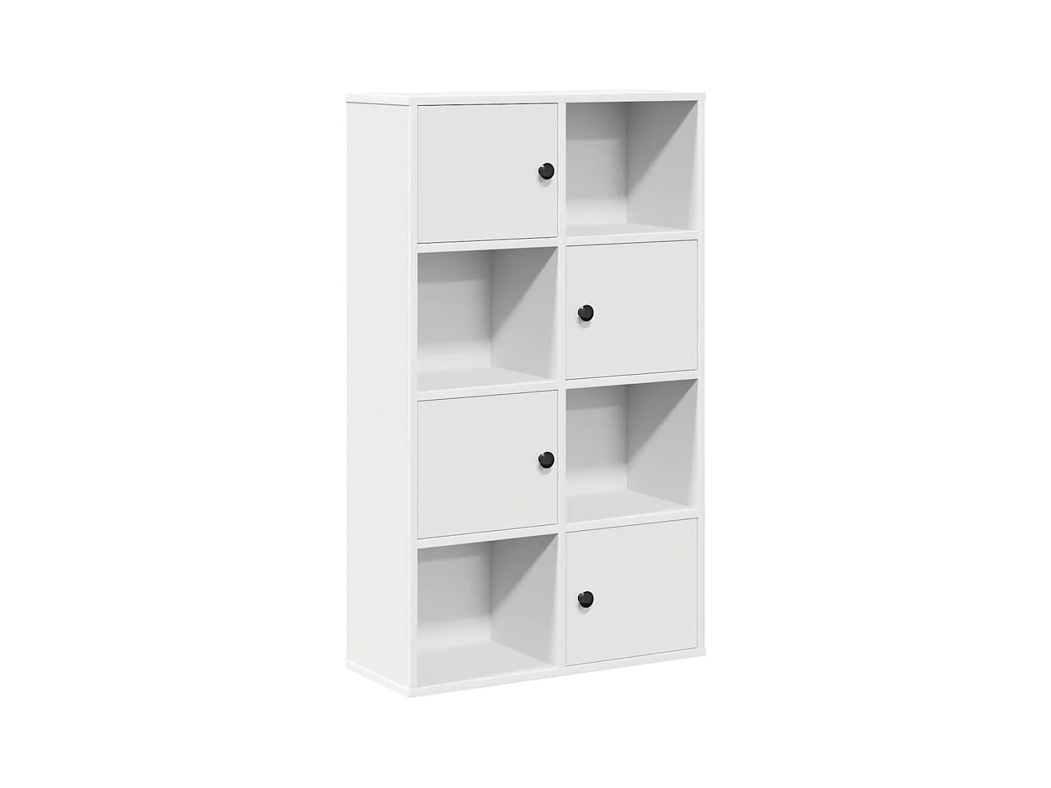 Bücherregal Weiß 60x24x101,5 cm Holzwerkstoff