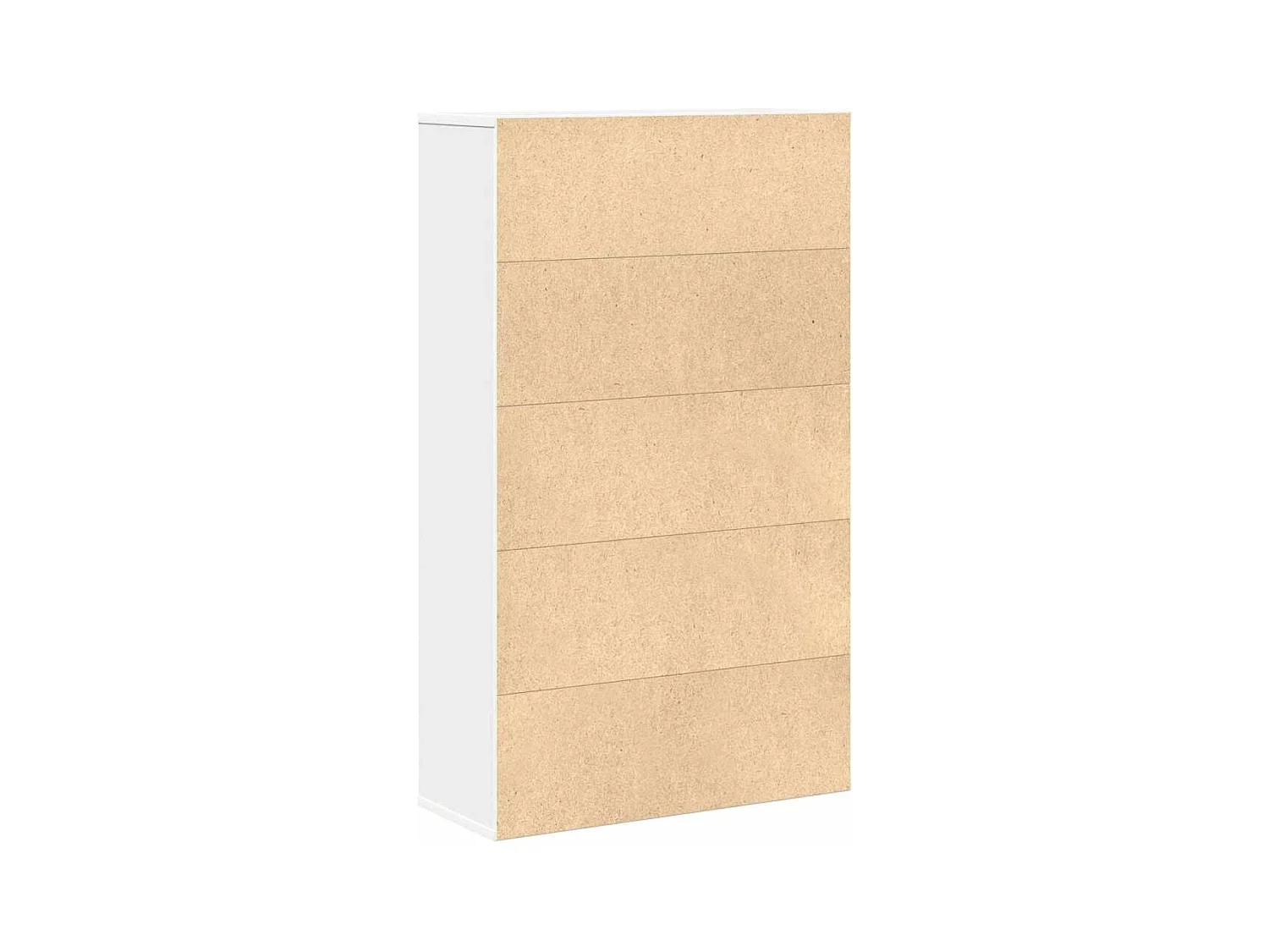 Bücherregal Weiß 60x24x101,5 cm Holzwerkstoff