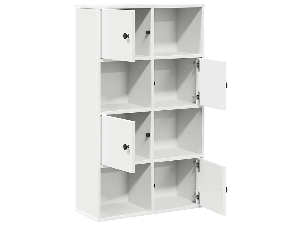 Boekenkast 60x24x101,5 cm bewerkt hout wit