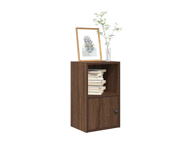 Bücherregal Braun Eichen-Optik 31x24x52 cm Holzwerkstoff