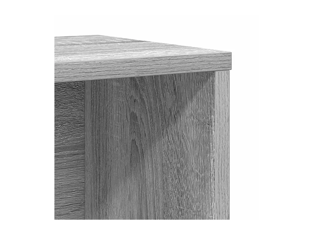 Estantería de madera de ingeniería gris sonoma 60x24x85 cm