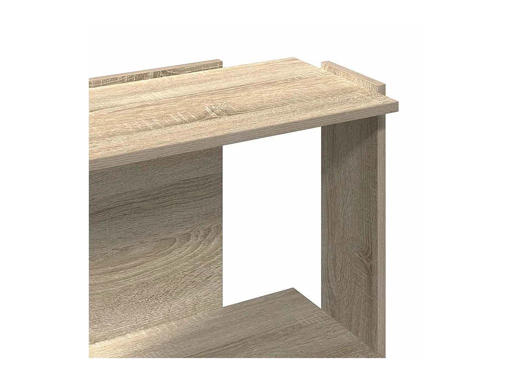 Bücherregal 3 Böden Sonoma-Eiche 60x30x80 cm Holzwerkstoff