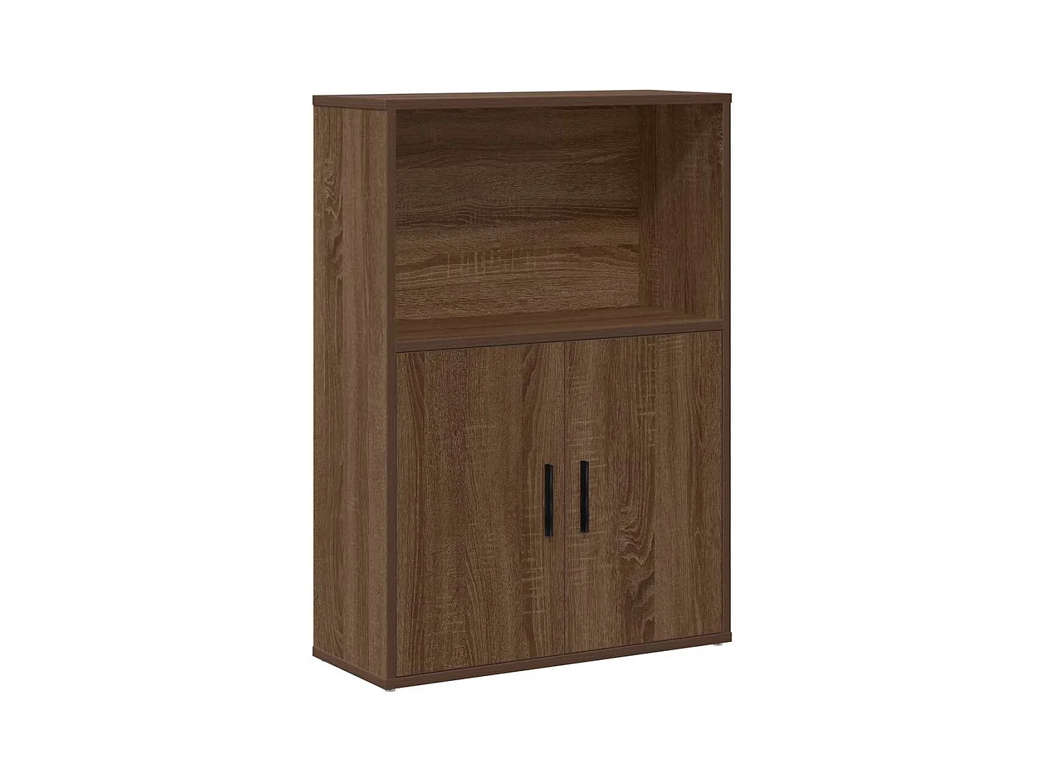 Bücherregal Braun Eichen-Optik 60x24x85 cm Holzwerkstoff