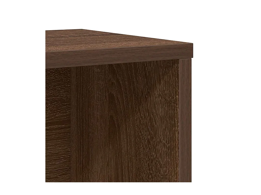 Bücherregal Braun Eichen-Optik 60x24x85 cm Holzwerkstoff