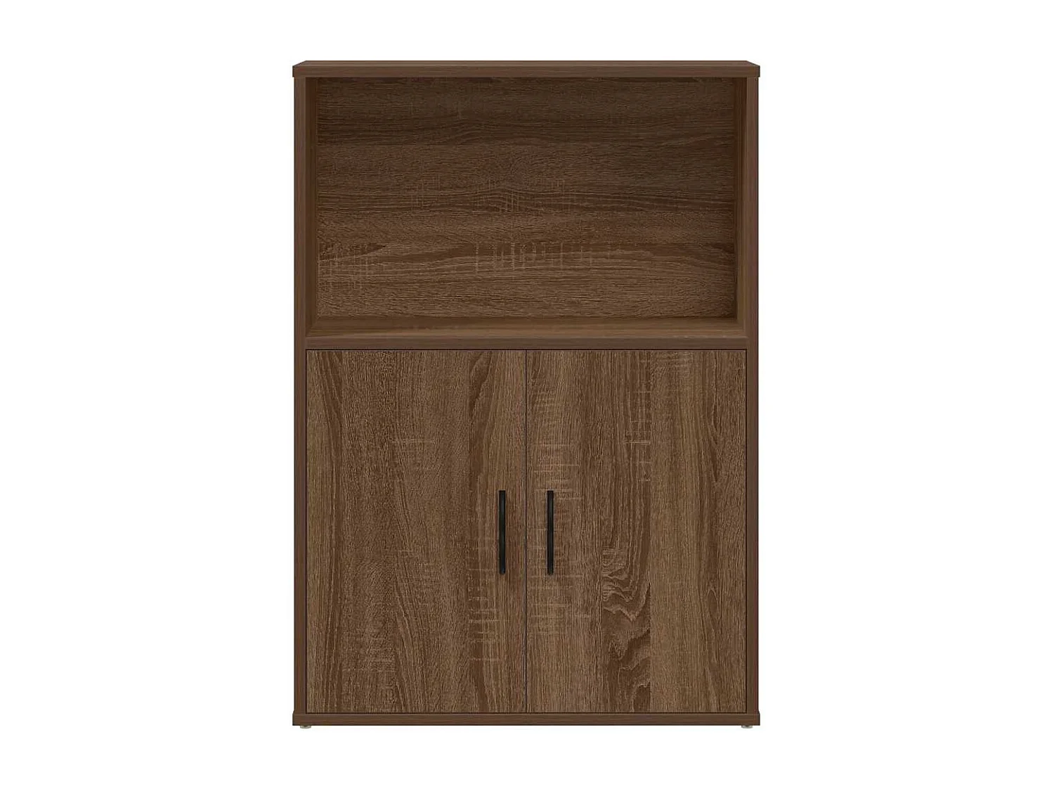 Bibliothèque chêne marron 60x24x85 cm bois d'ingénierie