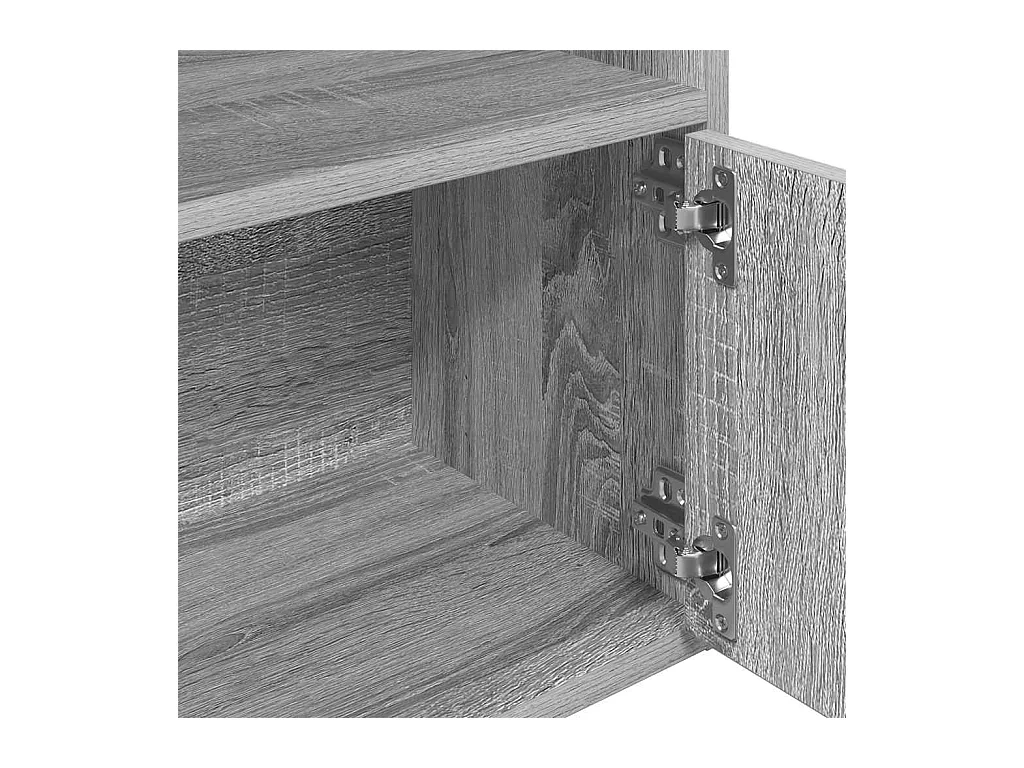 Bücherregal Grau Sonoma 31x24x127 cm Holzwerkstoff