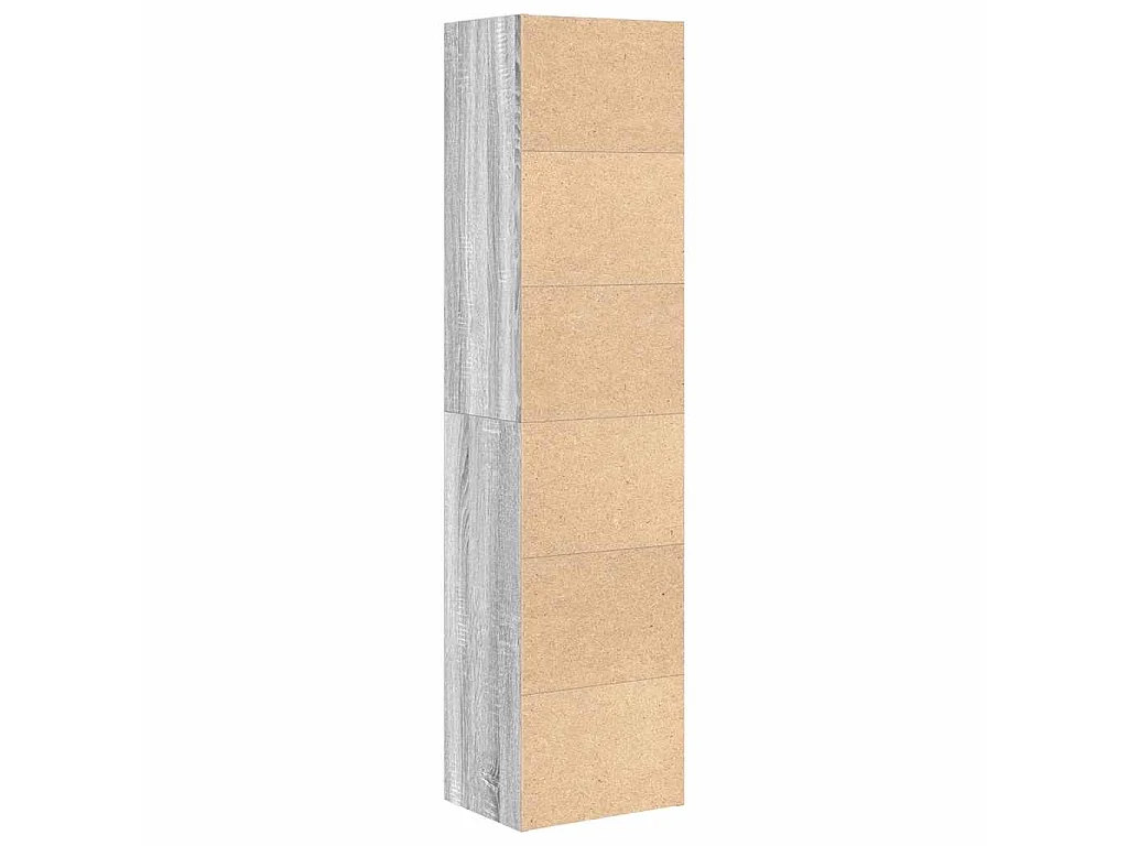 Bücherregal Grau Sonoma 31x24x127 cm Holzwerkstoff